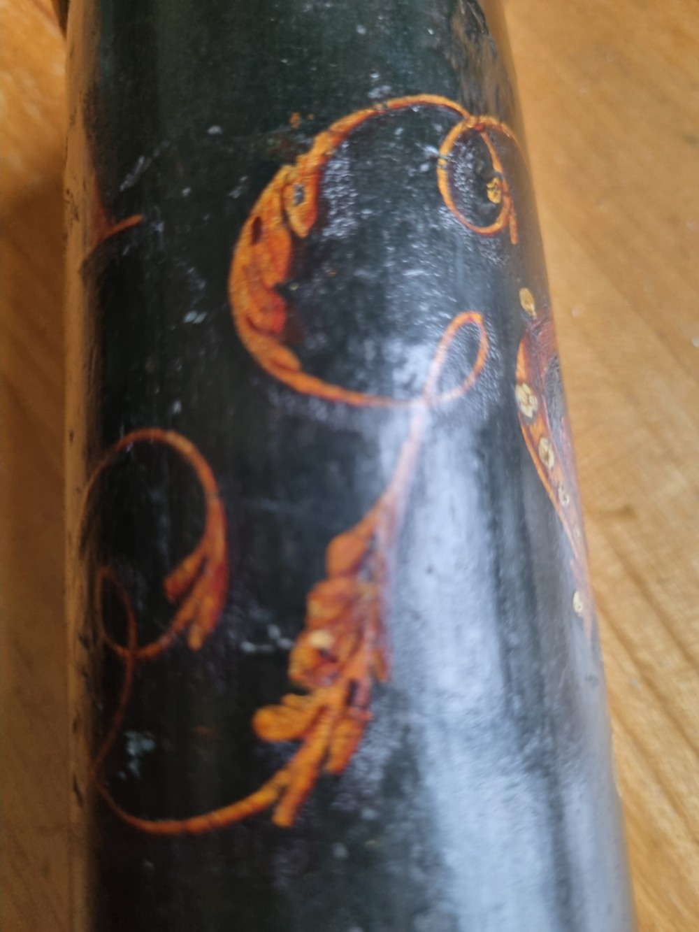 GEORGE THE THIRD PAINTED TRUNCHEON C1800 ORIGINAL View II