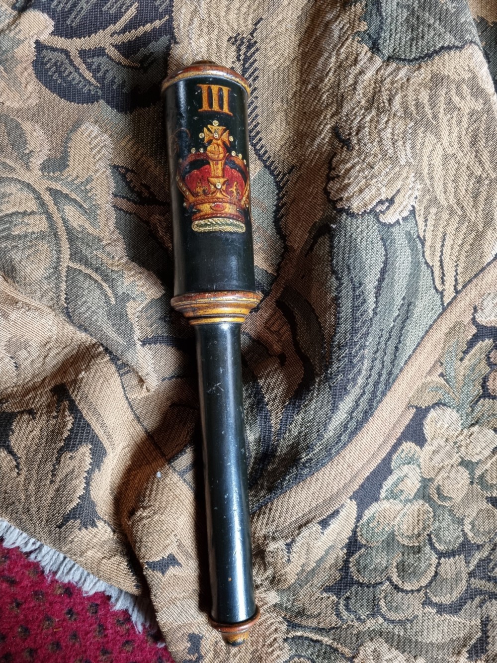 GEORGE THE THIRD PAINTED TRUNCHEON C1800 ORIGINAL View VI