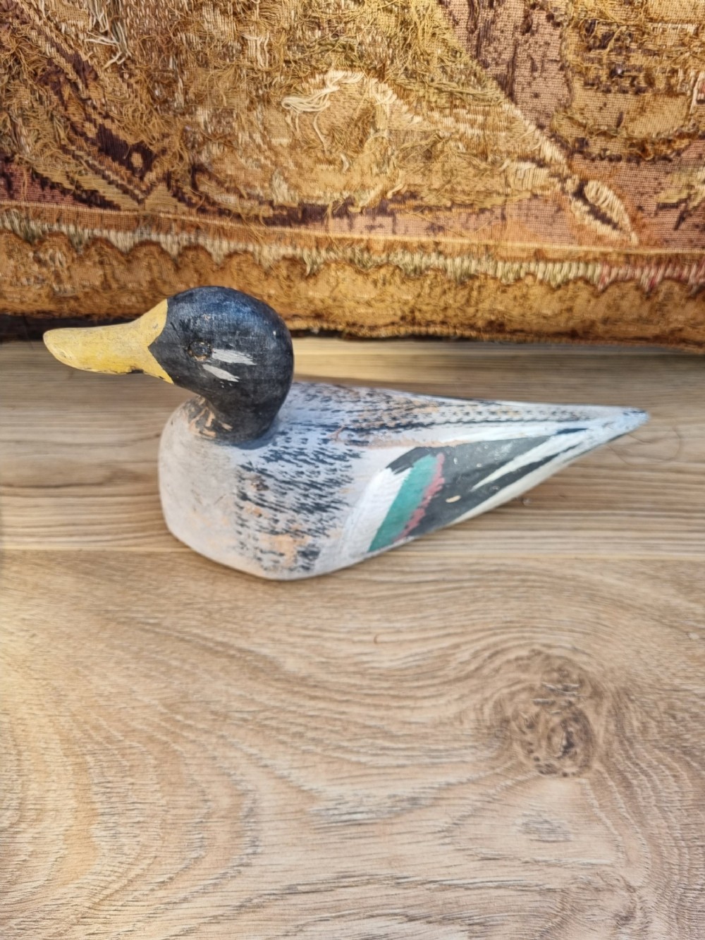 ANTIQUE PAINTED WOOD DECOY DUCK