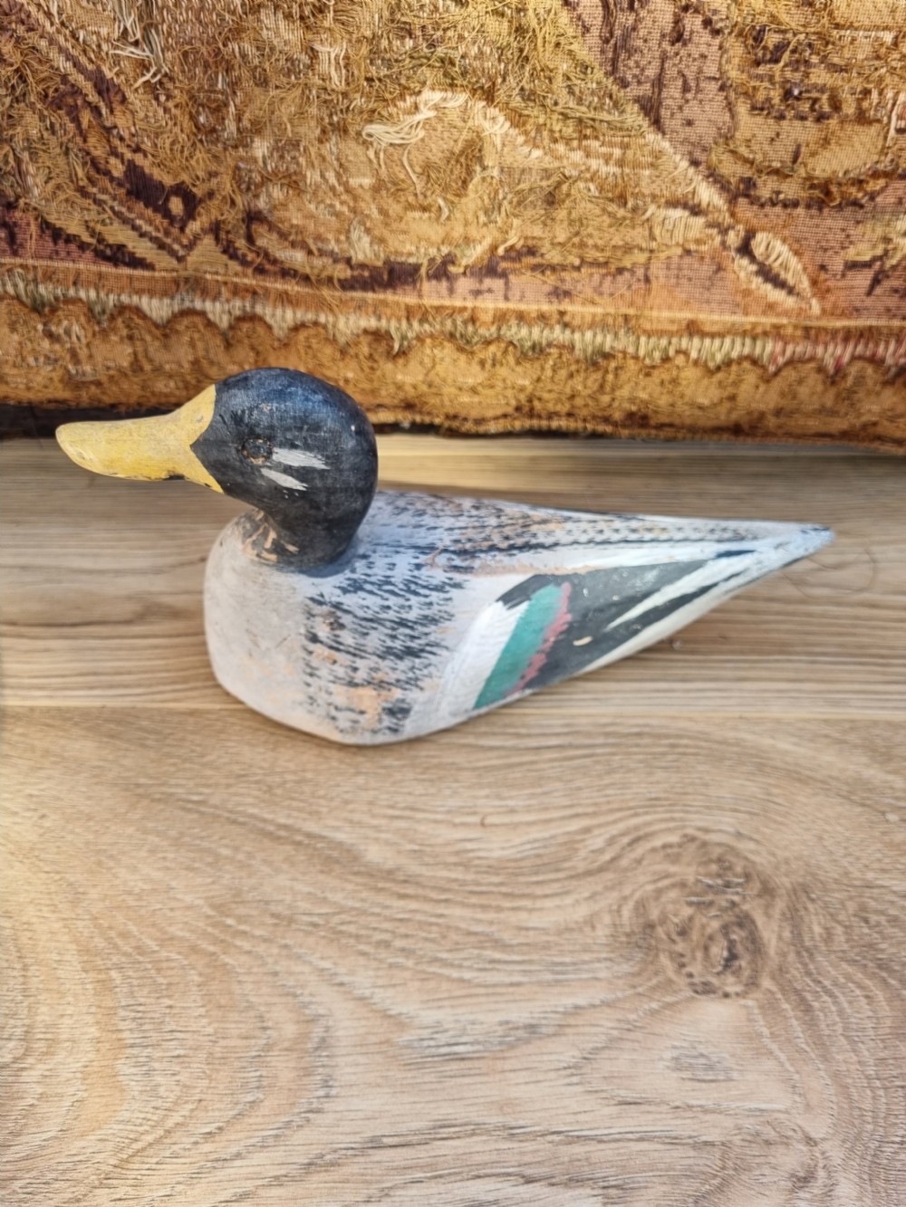 ANTIQUE PAINTED WOOD DECOY DUCK View IV