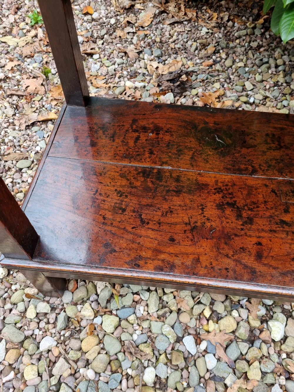 A SUPER SMALL 124CMS L WELSH OAK DRESSER BASE SUPERB PATINA. View V