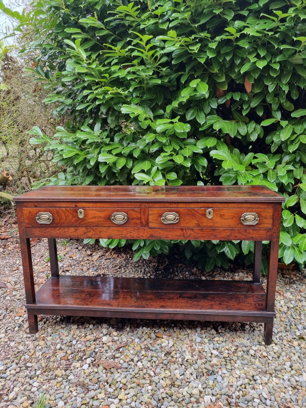 A SUPER SMALL 124CMS L WELSH OAK DRESSER BASE SUPERB PATINA. View VII