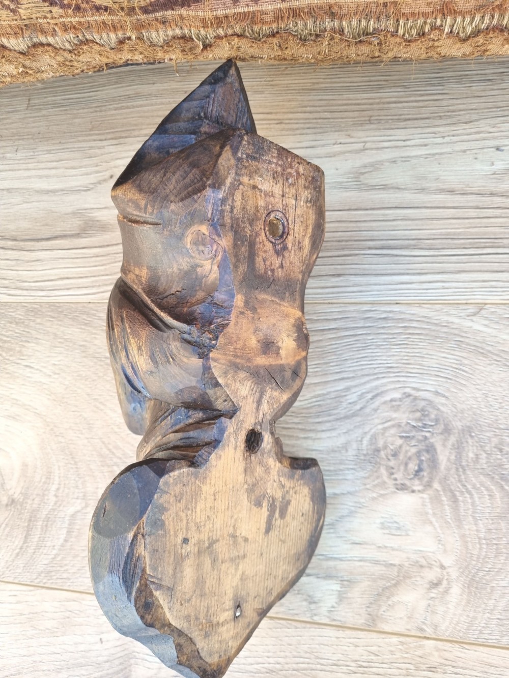 A QUALITY 17THC  WALNUT CARVING OF A BISHOP  View III