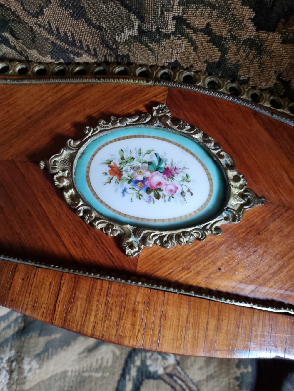 19THC FRENCH KINGWOOD,SEVRES PORCELAIN,ORMULU MOUNTED 
JARDINIERE View VI