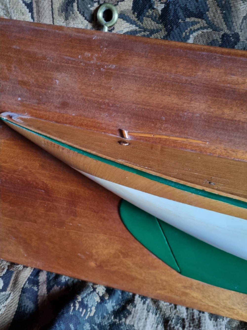 A LARGE HALF BLOCK MODEL OF A SAILING BOAT KEEL. View II