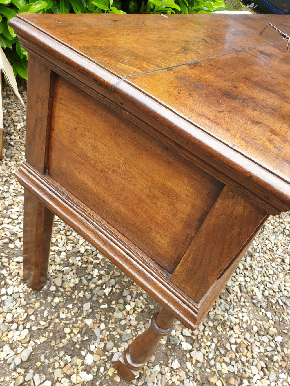 LARGE 18TH C COUNTRY HOUSE OAK DRESSER/SERVING BASE 250CMS View X