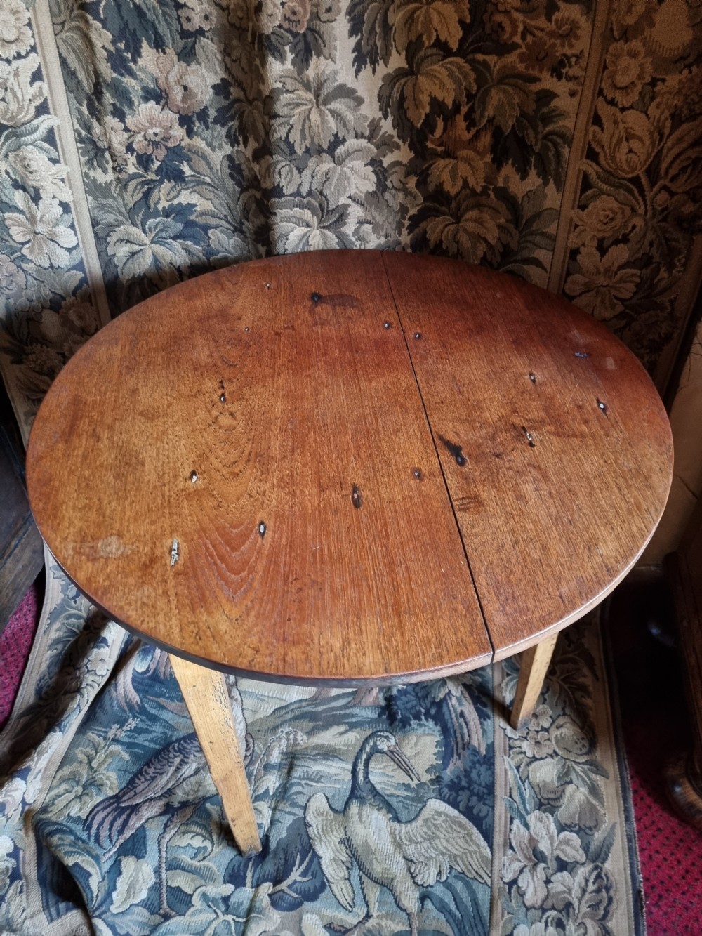 A 19THC OAK AND PINE WELSH CRICKET TABLE  View VI