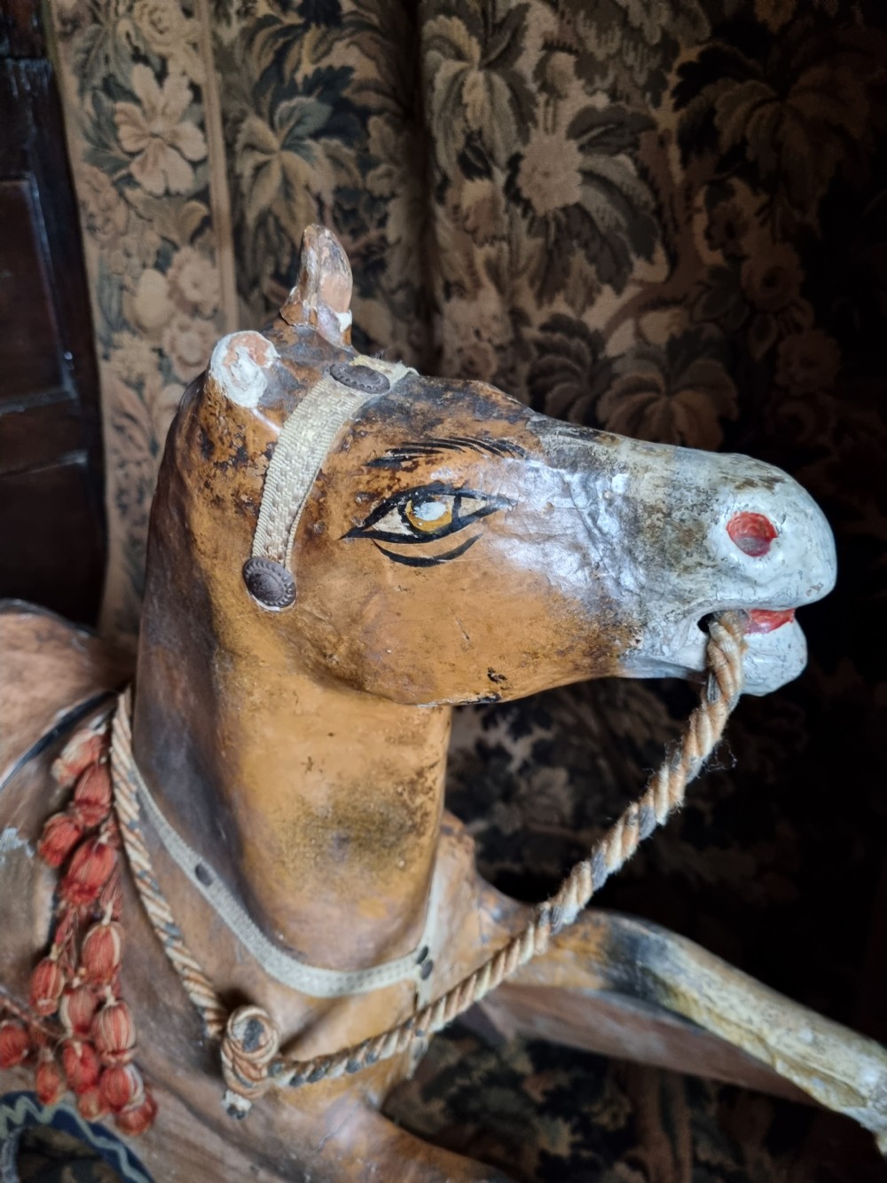 19THC DECORATED CAROUSEL HORSE NO4  . View II