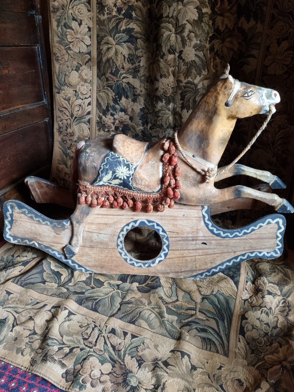 19THC DECORATED CAROUSEL HORSE NO4  . View VI