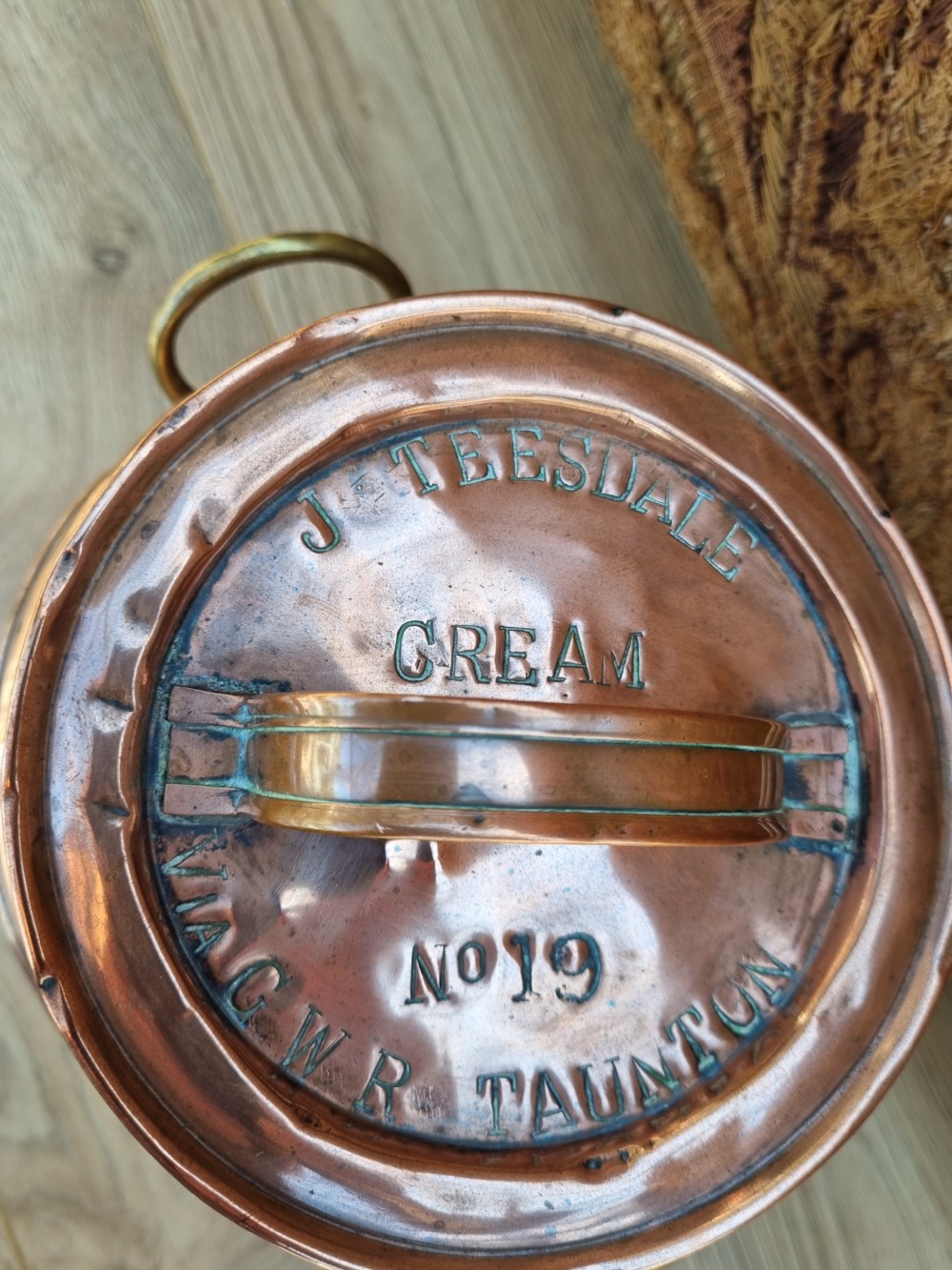 A. RARE 19THC 1 GALLON CREAM GWR CHURN View VI