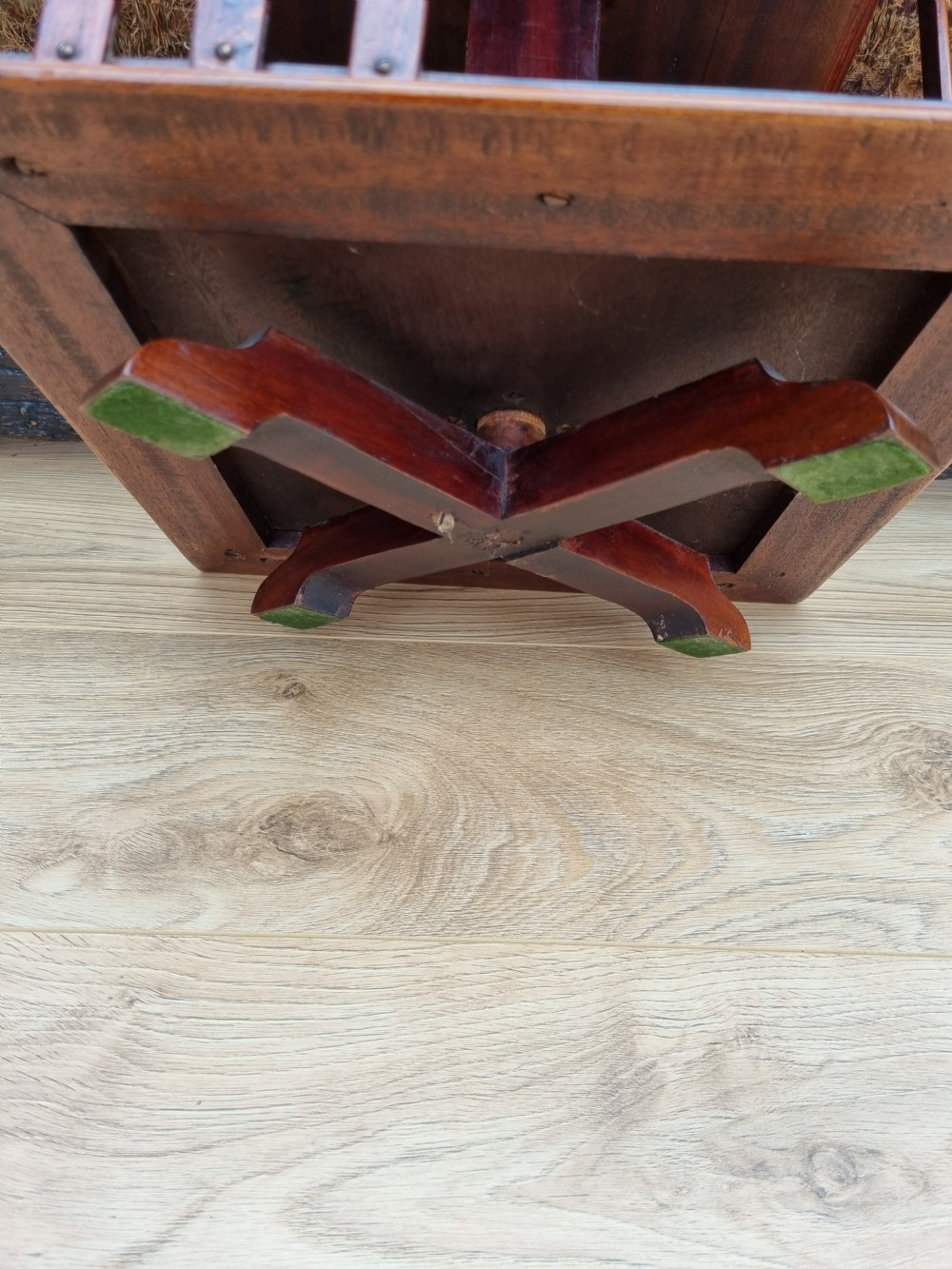 A SATINWOOD BANDED MAHOGANY TABLE REVOLVING BOOKCASE
 View IV