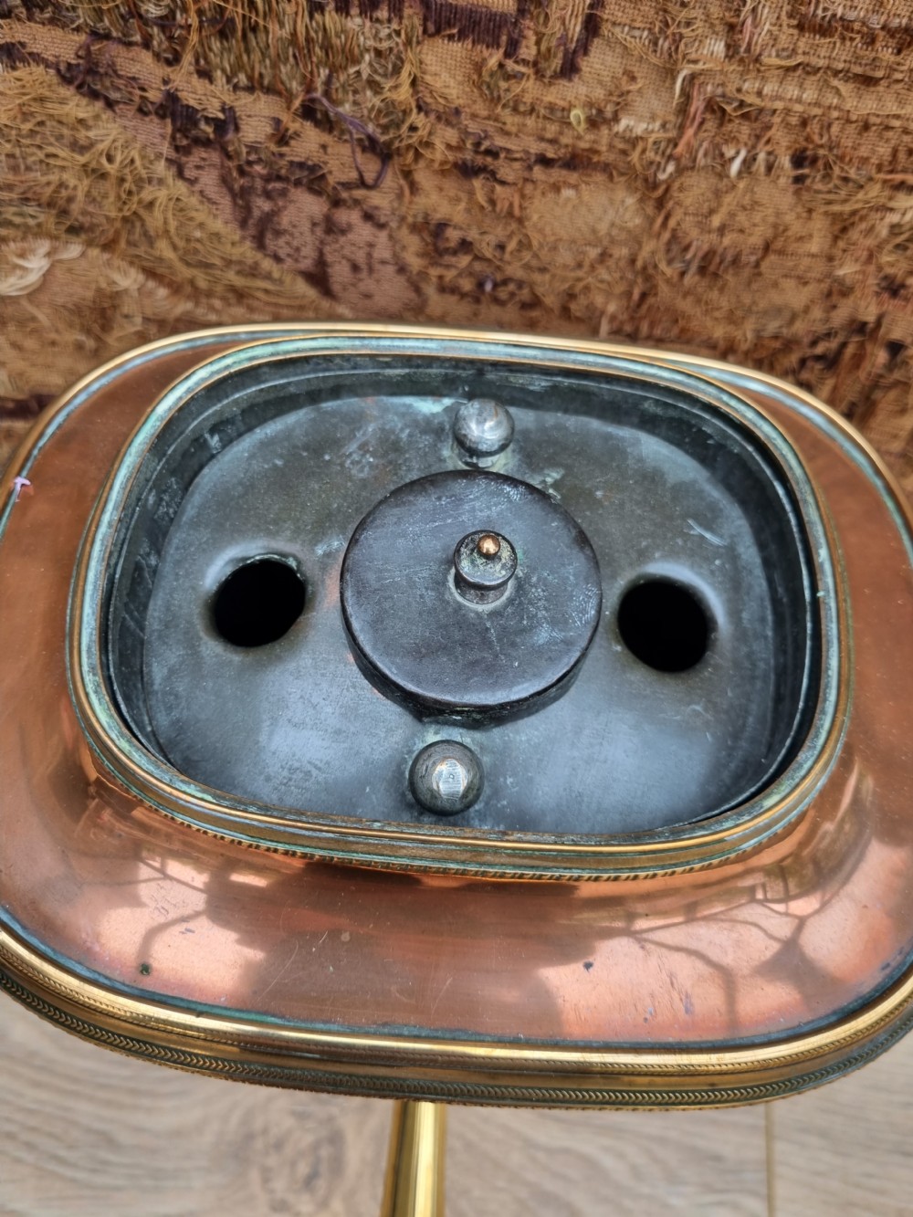 GOOD SMALL REGENCY COPPER COMPLETE SAMOVAR  View II