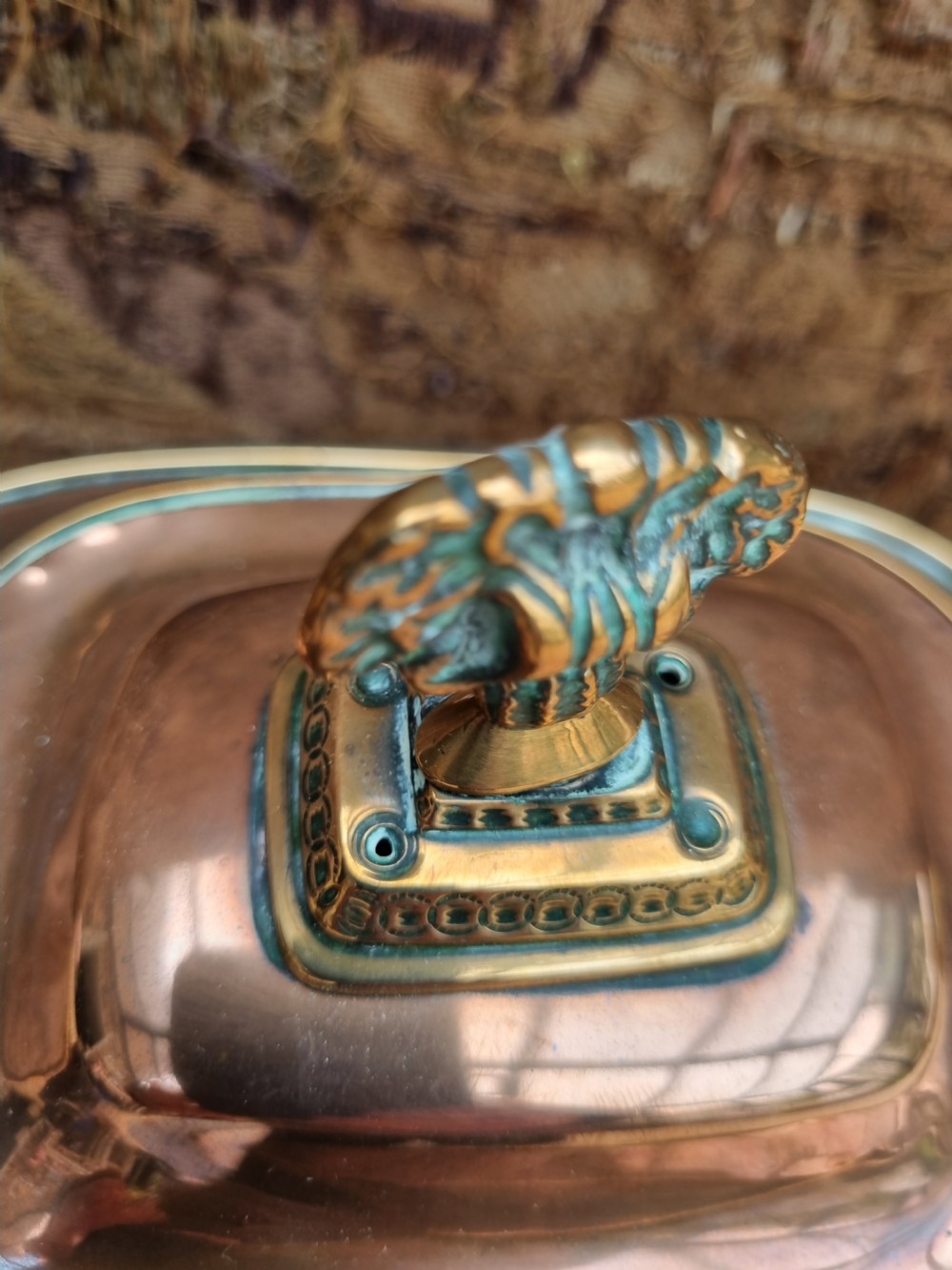 GOOD SMALL REGENCY COPPER COMPLETE SAMOVAR  View III