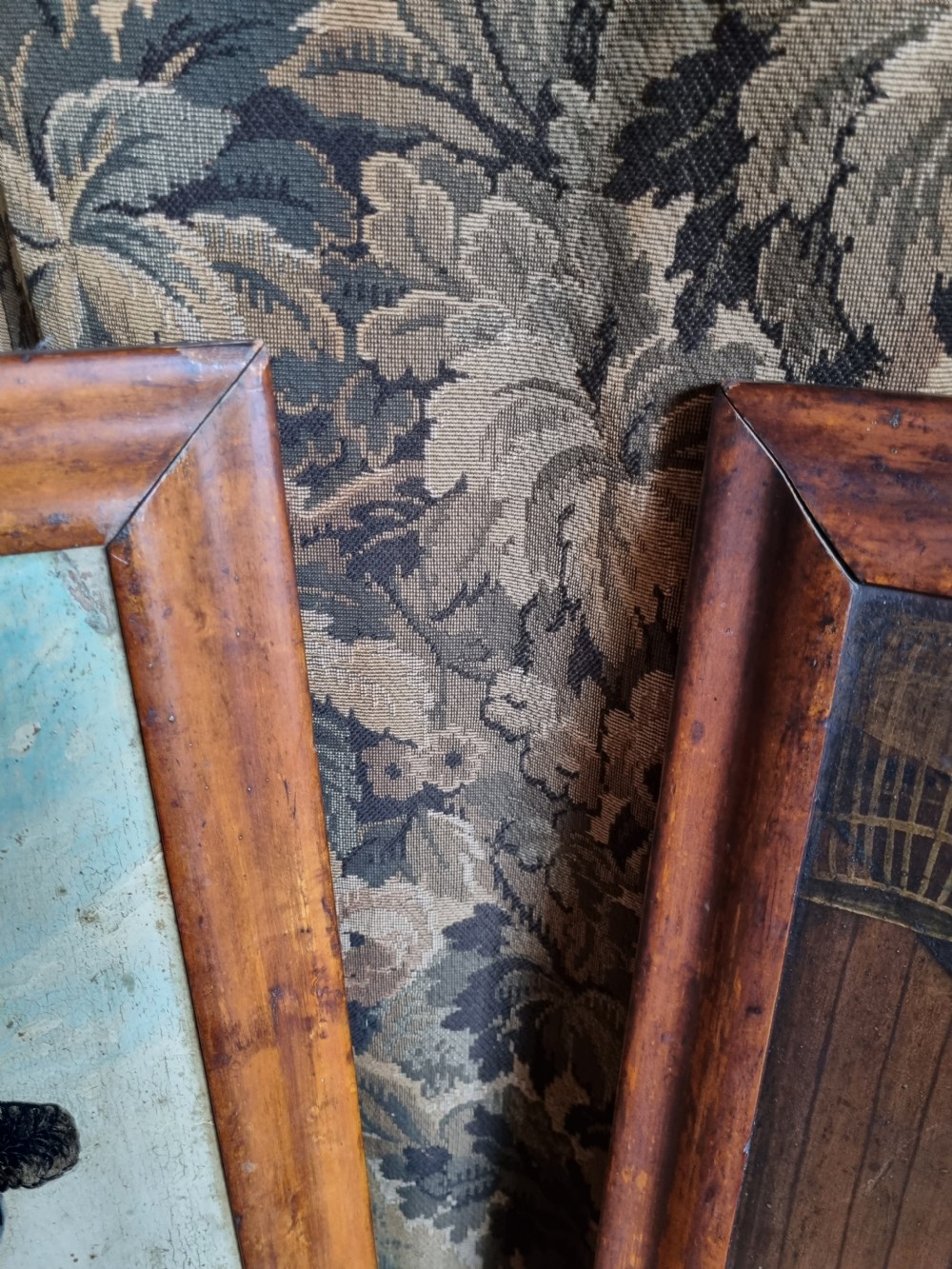 A PAIR OF LARGE 19THC  ENGLISH NAIVE PAINTINGS ON PANEL View IV
