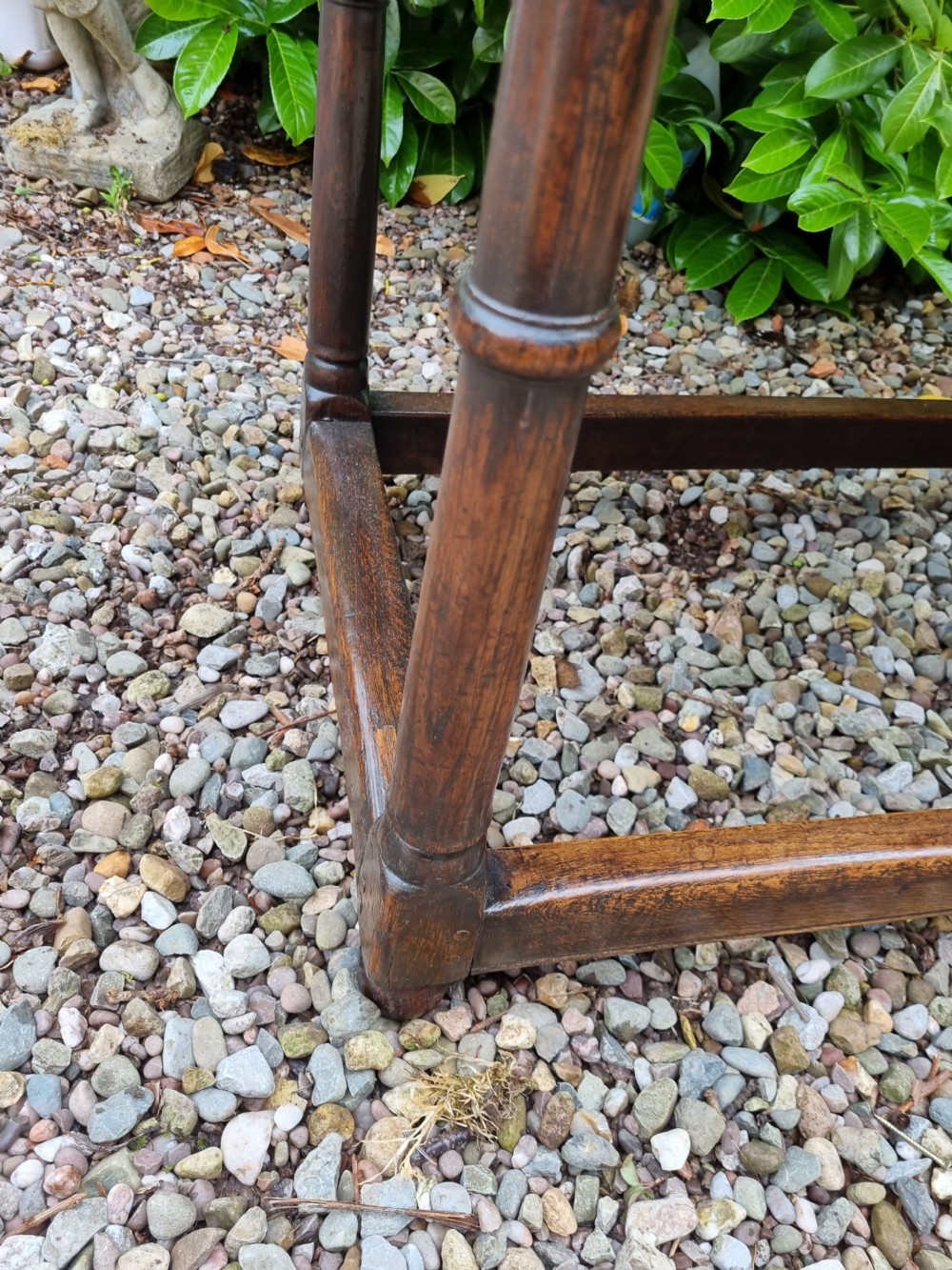 RARE ORIGINAL 17THC OAK SLENDER SERVING/HALL TABLE C1660 View IV