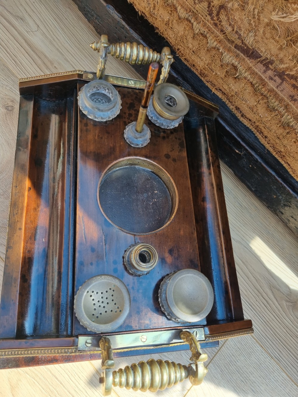 A GRAND REGENCY OMULU MOUNTED COROMANDEL INKSTAND View VIII