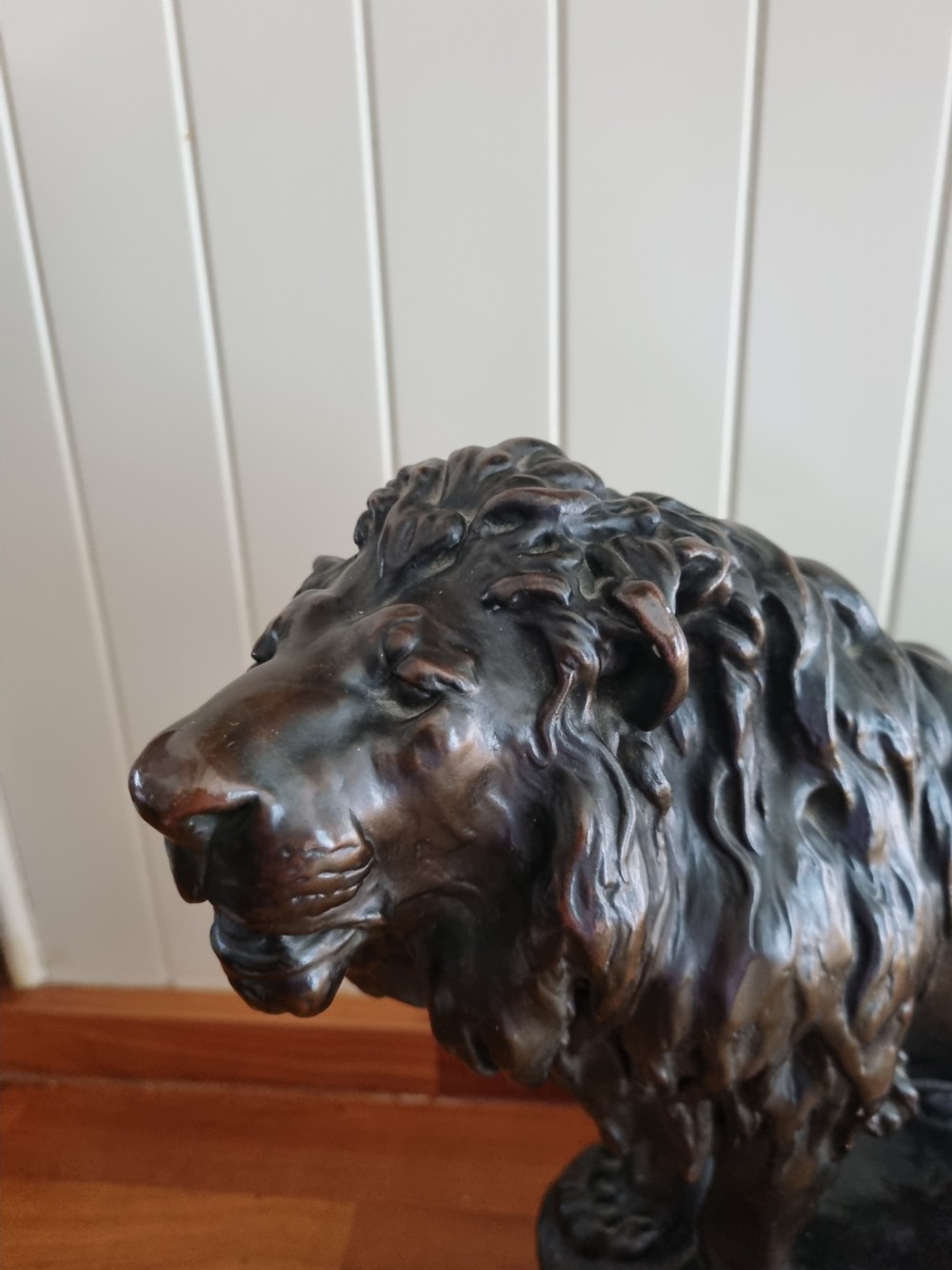 EARLY 2OTHC LARGE BRONZE LION SIGNED G VASTAGH 1868-1946 View II