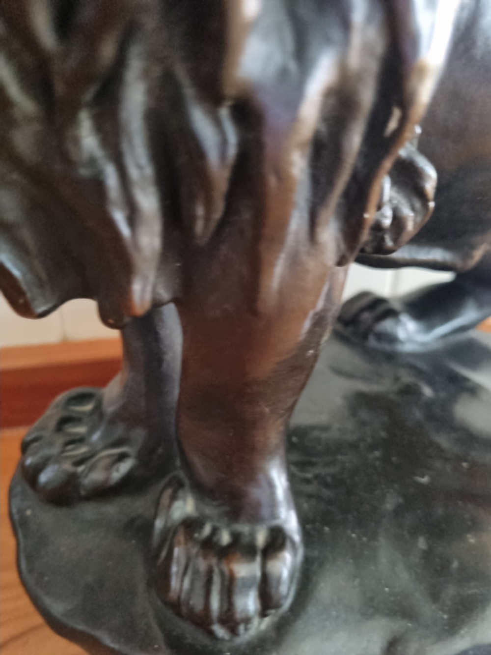 EARLY 2OTHC LARGE BRONZE LION SIGNED G VASTAGH 1868-1946 View VI