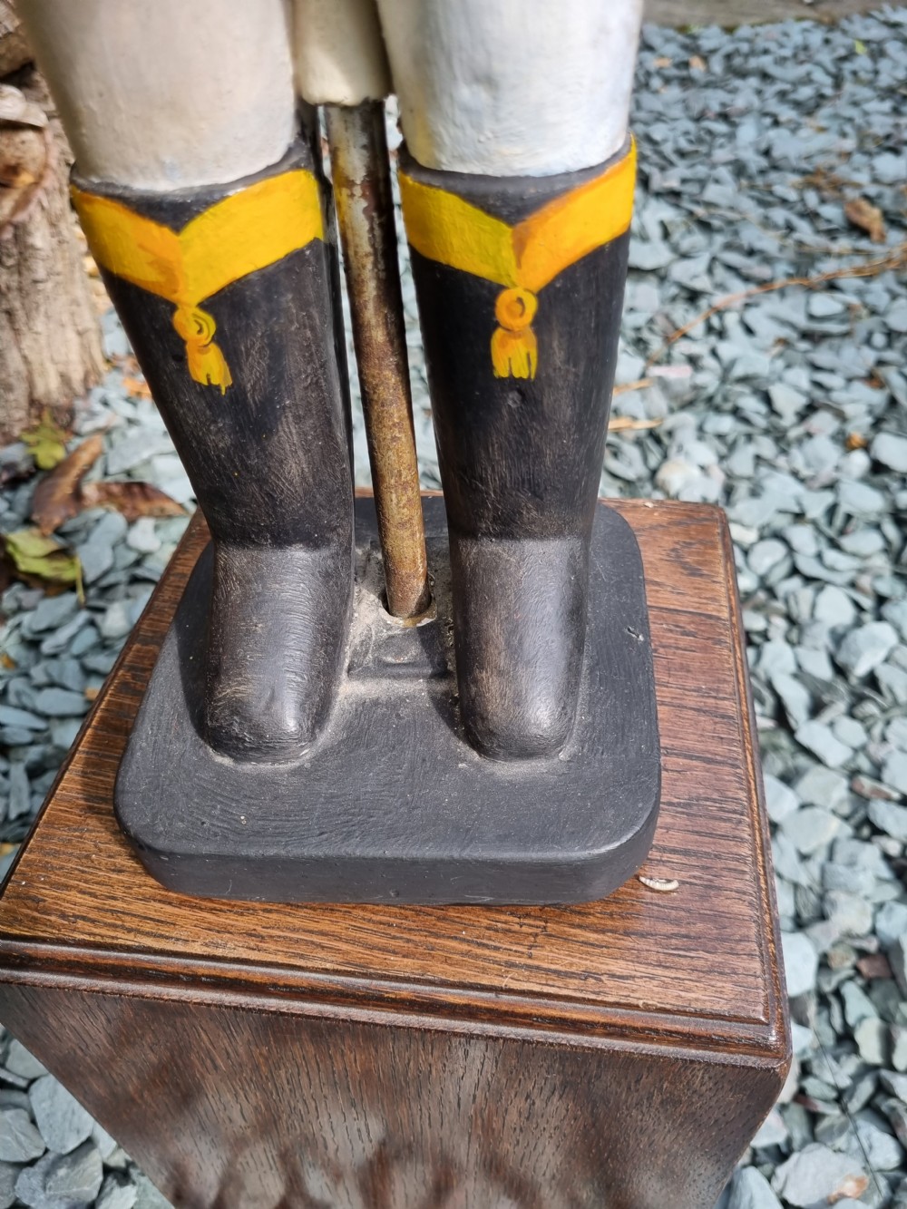 A  FOLK ART SCOTTISH SOLDIER WOODEN WHIRLIGIG C1930 View V