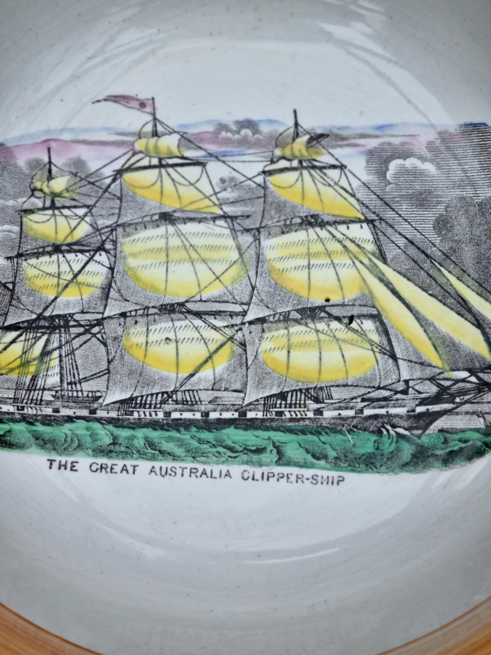 A VERY LARGE 19THC SUNDERLAND LUSTRE BOWL OF 