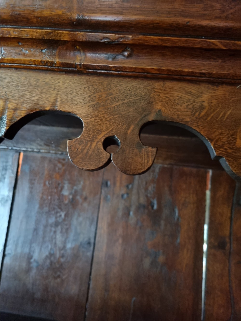 RARE SMALL TRANSITIONAL MID 18THC LLANRWST OAK DRESSER C1750 View IX