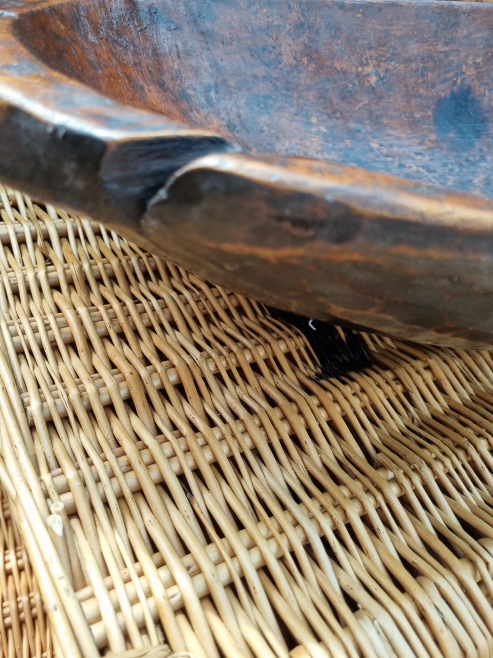 ANTIQUE LARGE TREEN BOWL/TRUG View V