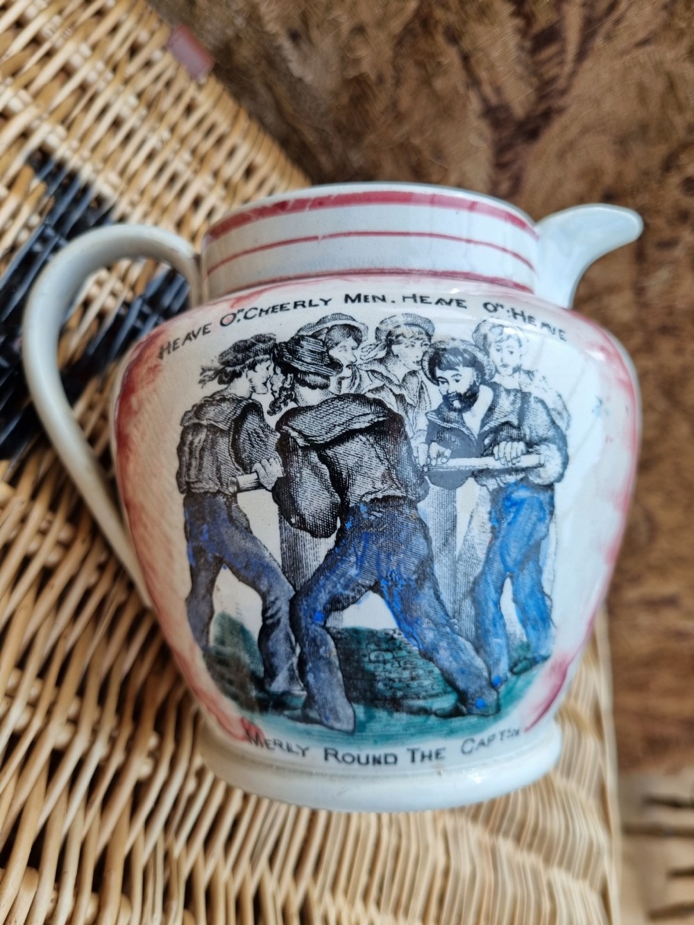 A GOOD 19THC SUNDERLAND LUSTRE JUG C1870 View VI