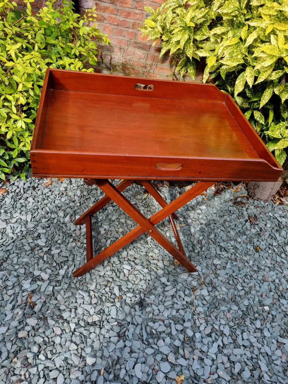 A LARGE 19THC MAHOGANY 