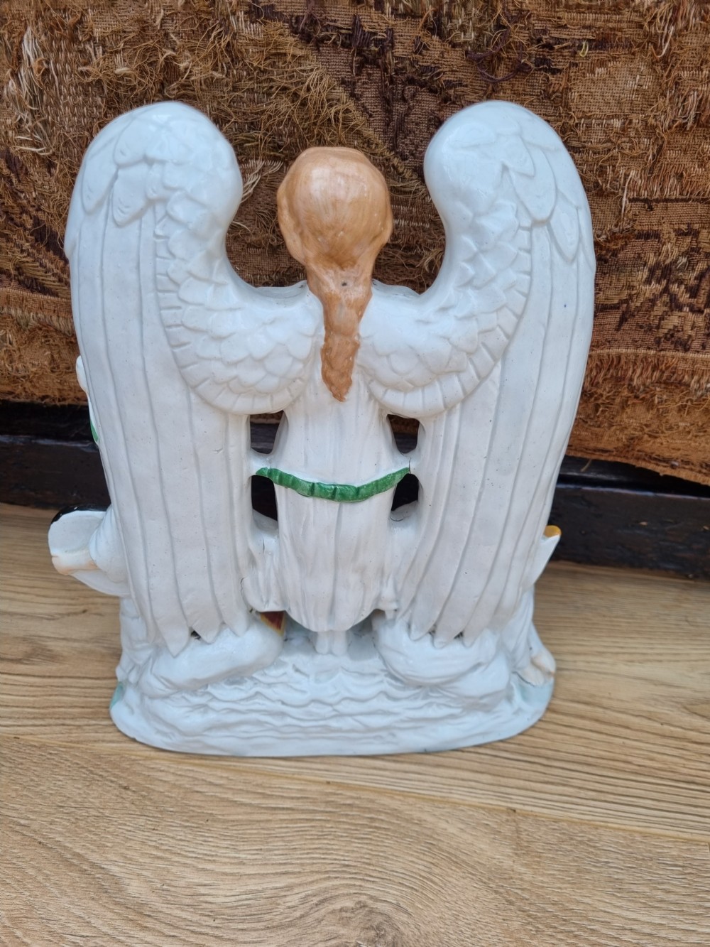 LARGE  RARE 19THC PERFECT STAFFORDSHIRE POTTERY RELIGIOUS THEME , View II