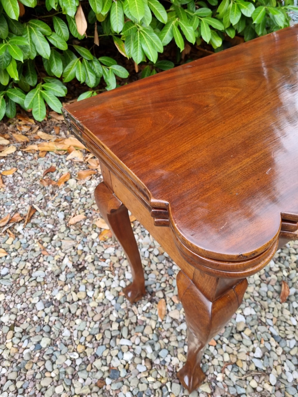 GOOD  EARLY18THC TRIPLE TOP GAMES TABLE IN WALNUT POSS. IRISH View VII