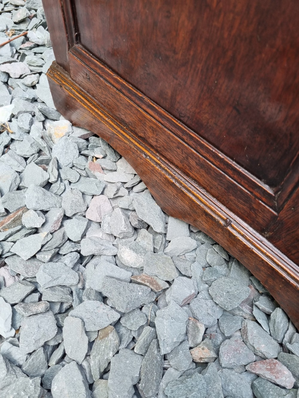 A LATE 17THC ENGLISH OAK WALNUT AND EBONY STANDING SPICE CUPBOARD C1710

 View IV