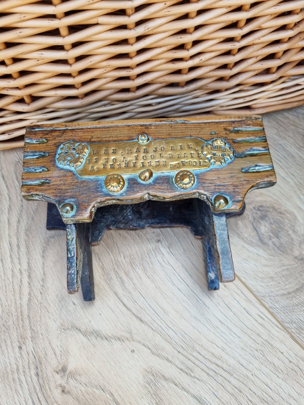 GREAT PIECE OF SCOTTISH FOLK ART TREEN  View II