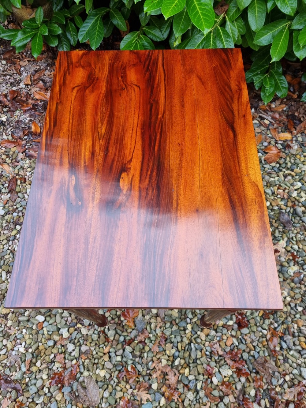  E 19THC FREE STANDING GONCALO ALVES SINGLE DRAWER TABLE View IV