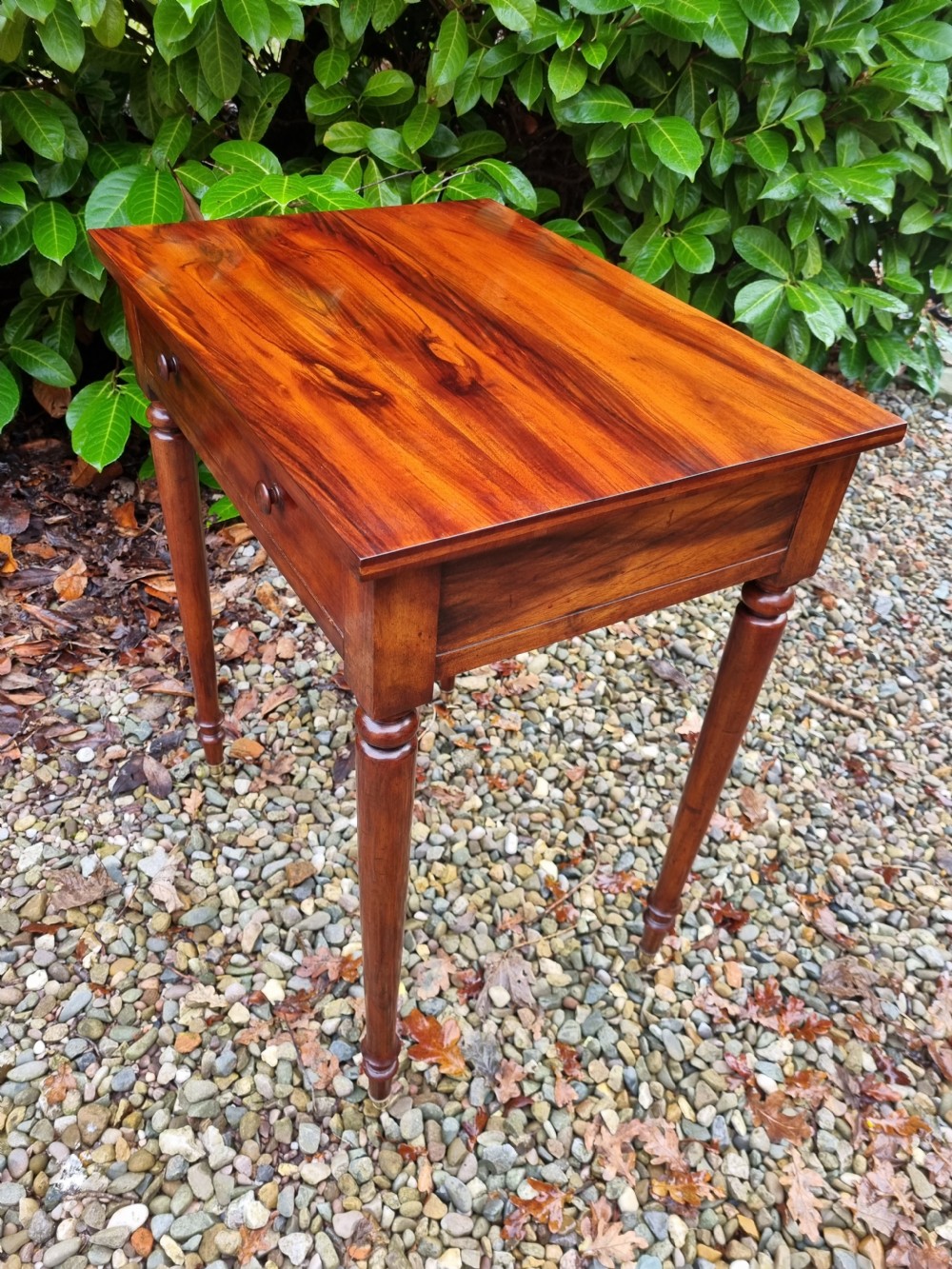  E 19THC FREE STANDING GONCALO ALVES SINGLE DRAWER TABLE View VII