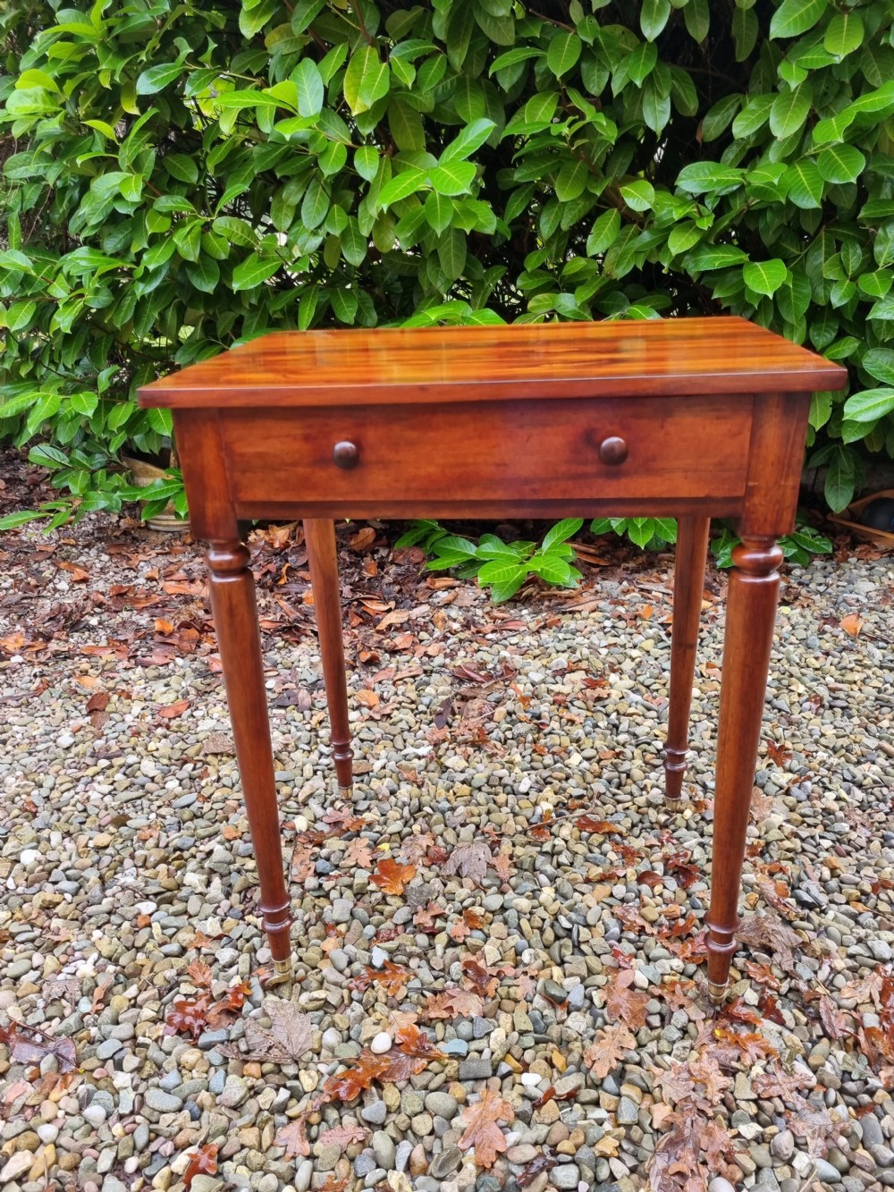  E 19THC FREE STANDING GONCALO ALVES SINGLE DRAWER TABLE View IX