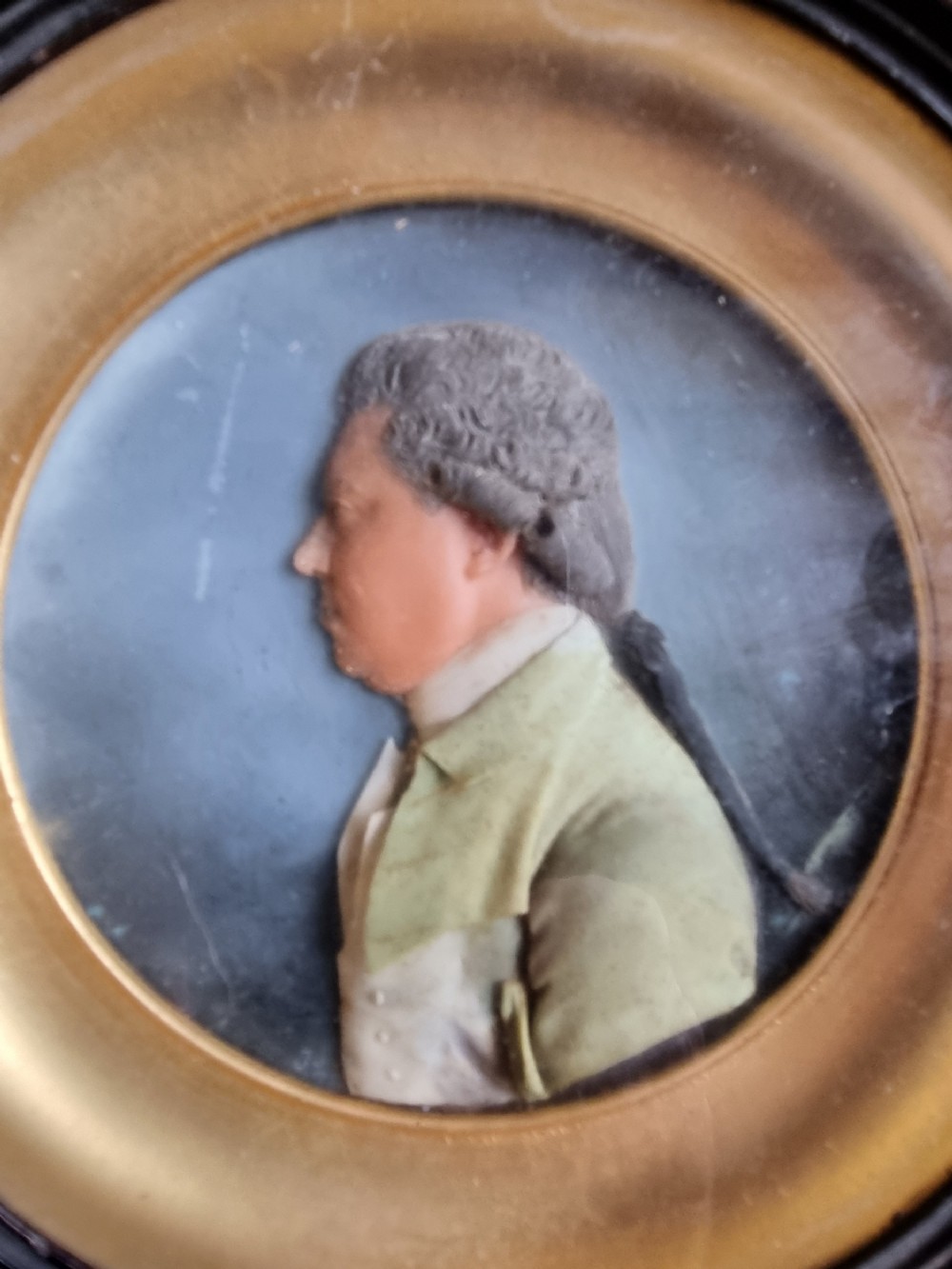 GOOD GEORGE THE THIRD WAX PORTRAIT OF A GENTLEMAN (LEVY COLLECTION)