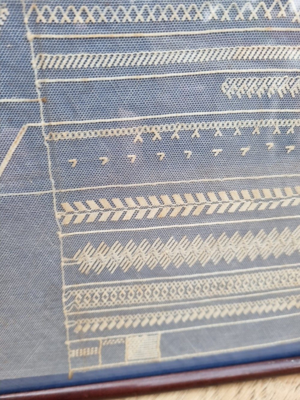 GEORGIAN SILKWORK SAMPLER OF LACEWORK DESIGNS C1780 View IV