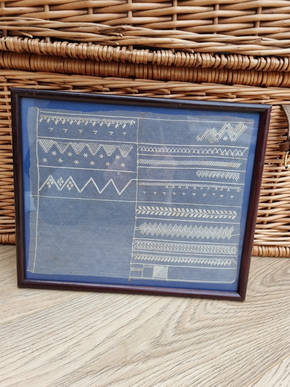 GEORGIAN SILKWORK SAMPLER OF LACEWORK DESIGNS C1780 View V