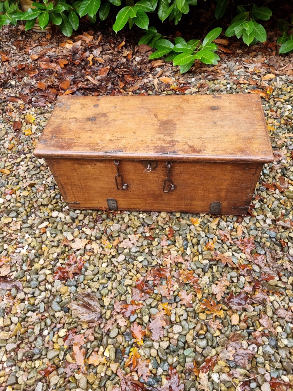 A SMALL L17THC/E18THC FRUITWOOD BOX POSSIBLY A CARRIAGE BOX  View VI