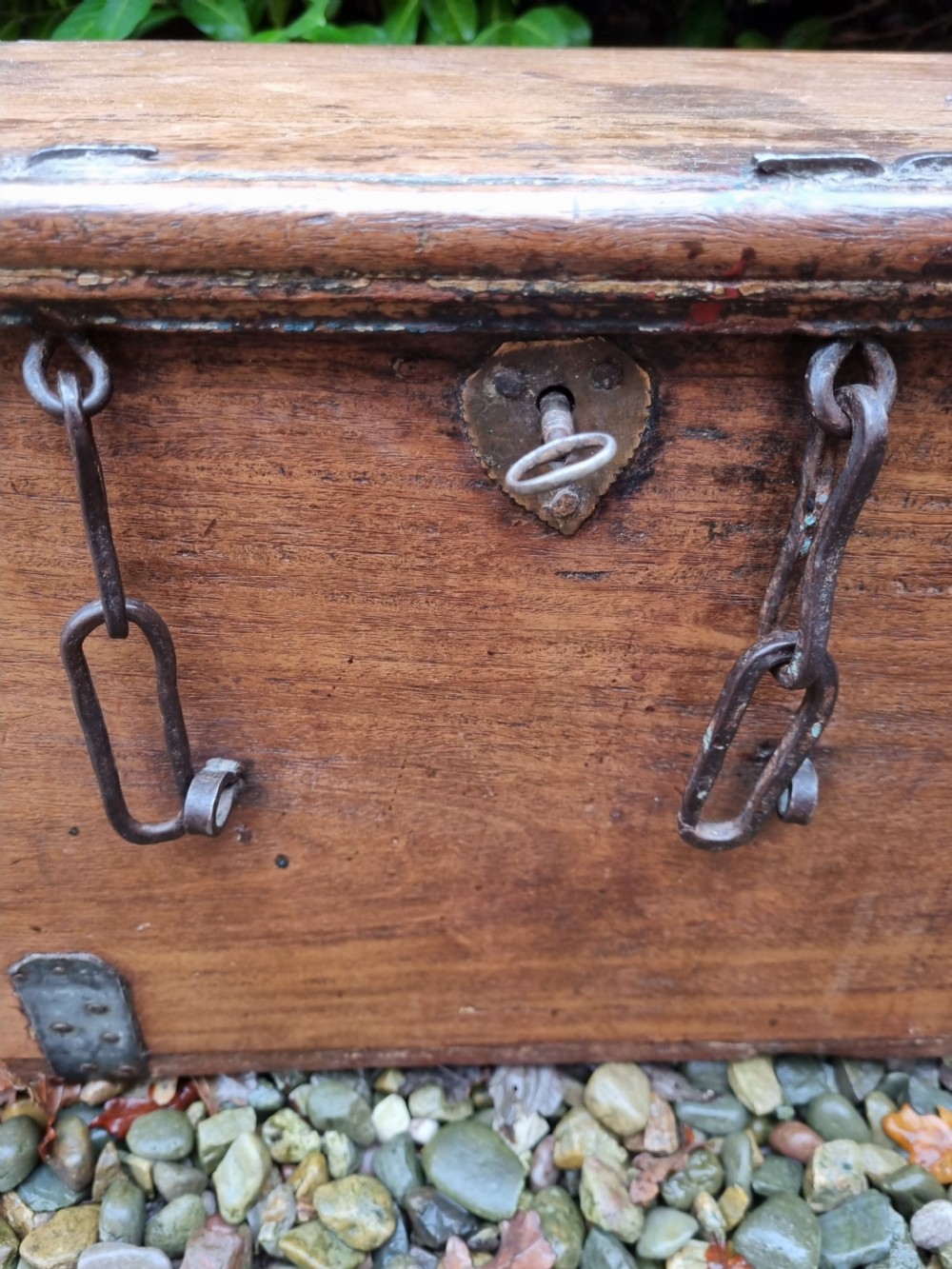 A SMALL L17THC/E18THC FRUITWOOD BOX POSSIBLY A CARRIAGE BOX  View VII