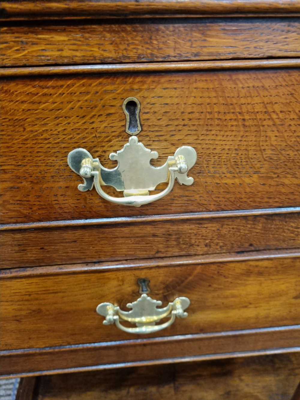 LATE 18THC OAK 5 DRAWER SOUTH WALES POTBOARD DRESSER. View V