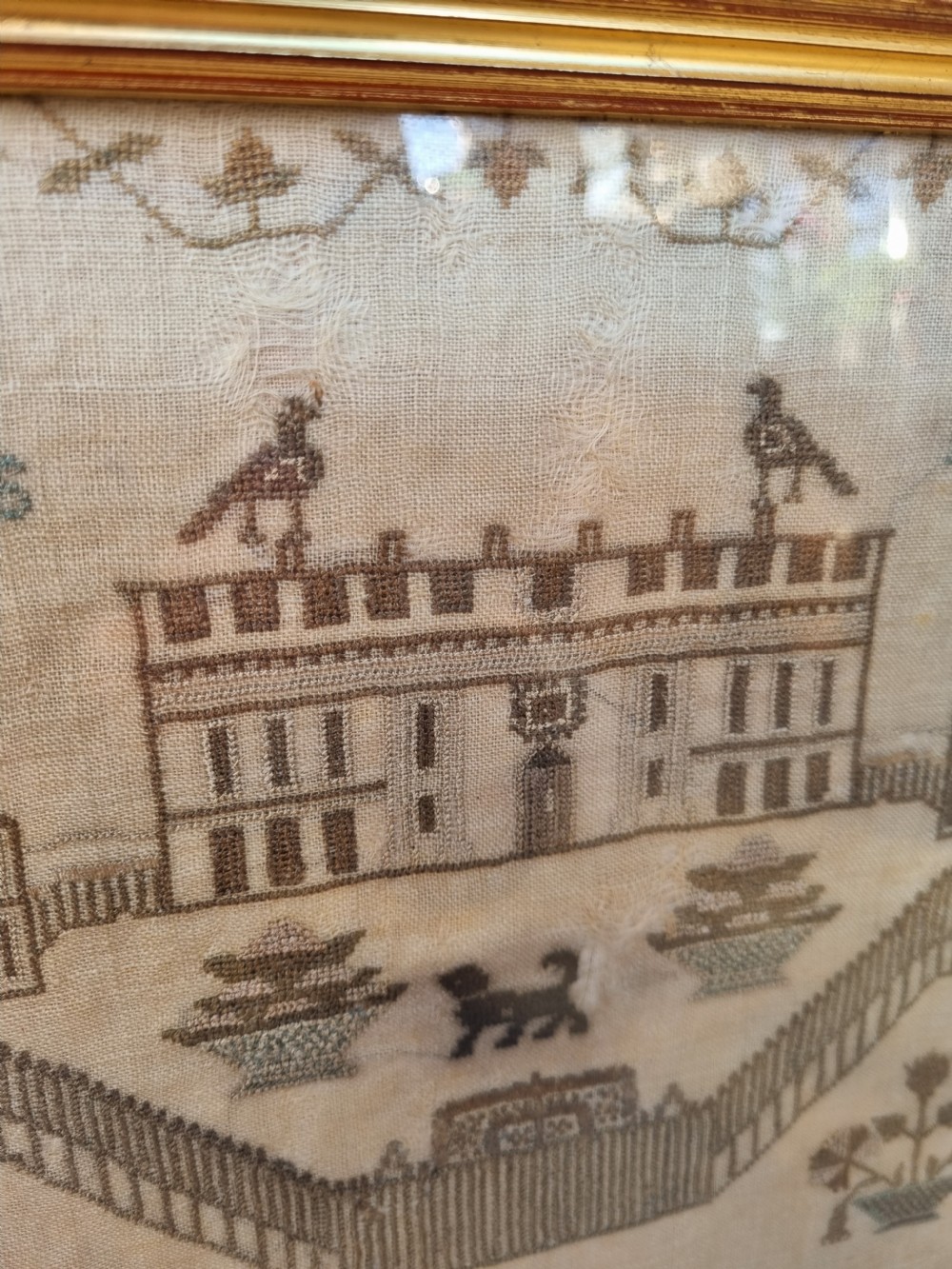 QUEENS PALACE SILK SAMPLER C1813 BY PHILADEPHIA SMITH  View II