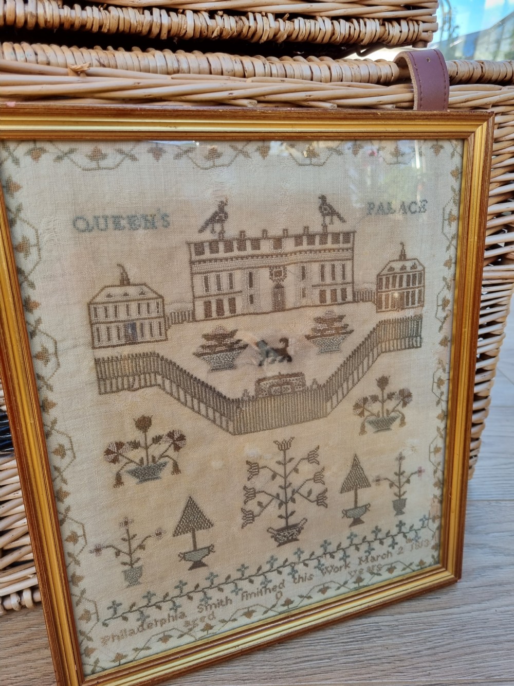QUEENS PALACE SILK SAMPLER C1813 BY PHILADEPHIA SMITH  View V