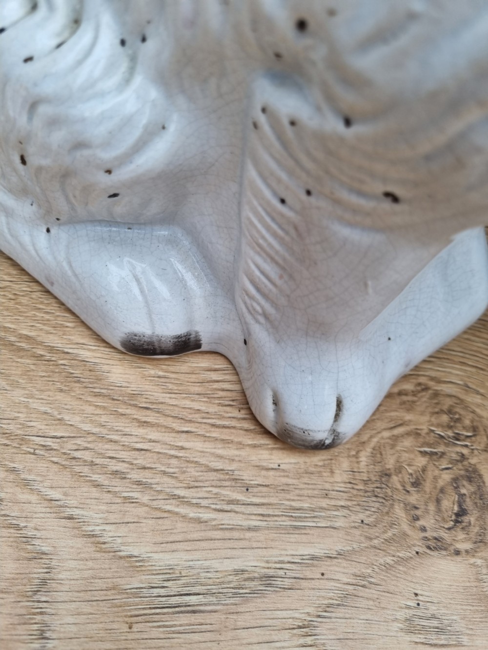 LARGE ANTIQUE PAIR OF STAFFORDSHIRE DOGS PERFECT View VII