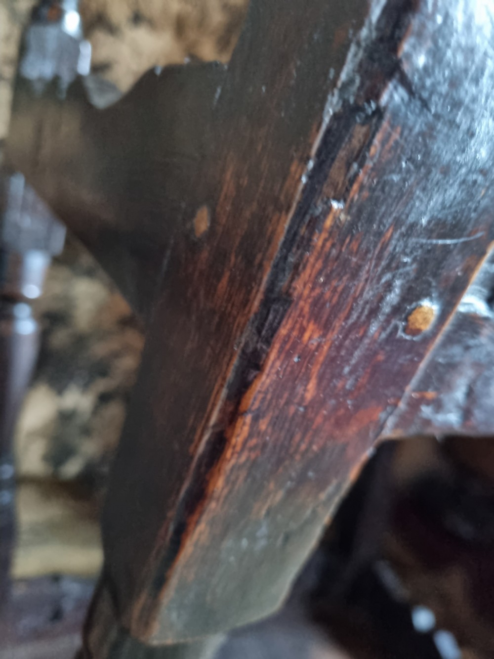 AN UNUSUAL LATE 17THC OAK LOW TABLE C1680 ENGLISH View VII