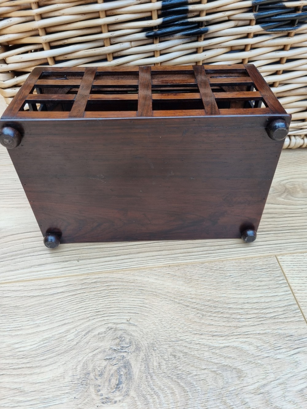 SUPERB ORIGINAL REGENCY ROSEWOOD LETTER BOX C1830 View IV