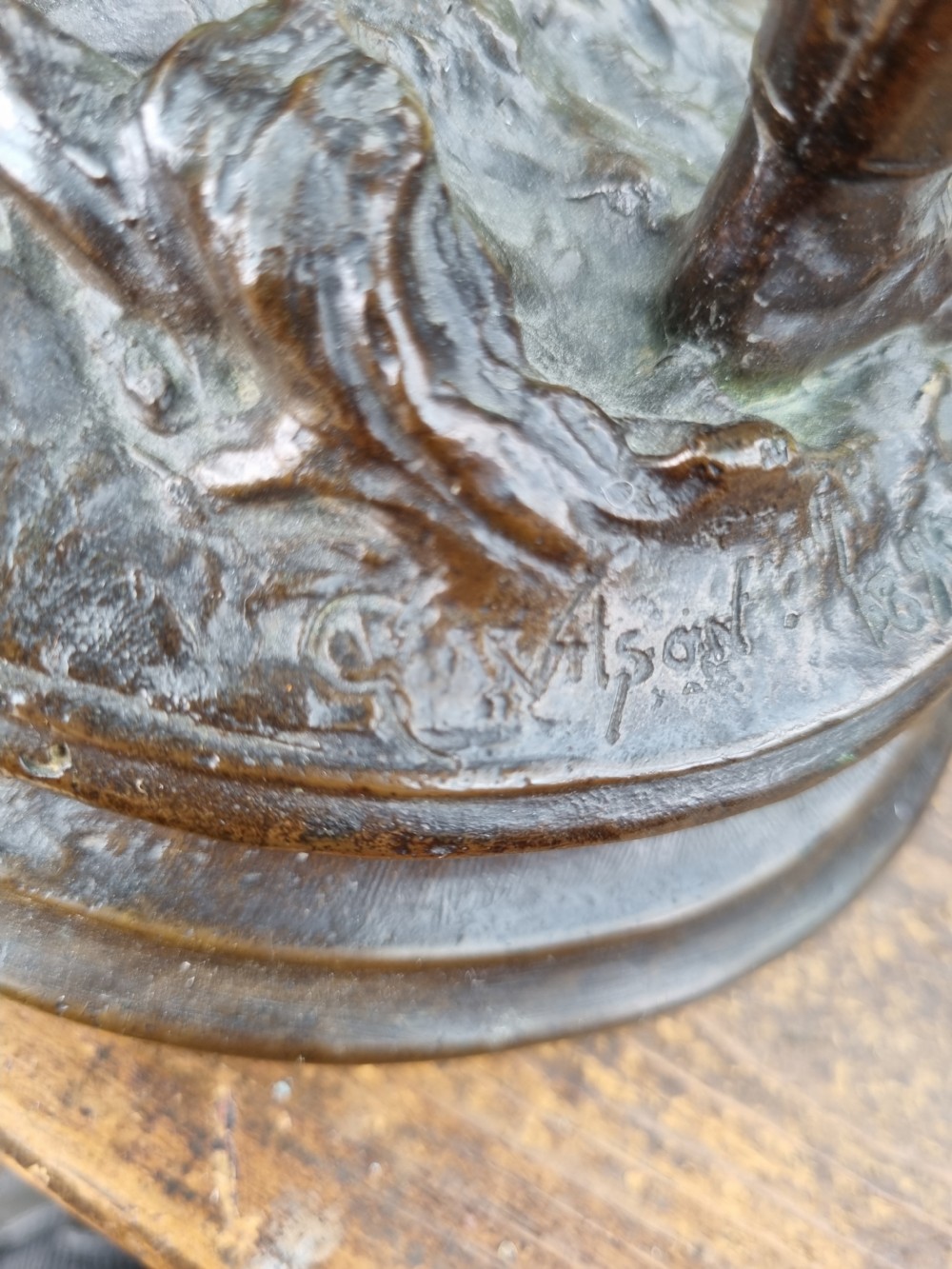 A BRONZE FIGURE OF THE PRINCE OF WALES(FUTURE KING) SIGNED AND DATED G WILSON 1895 View III