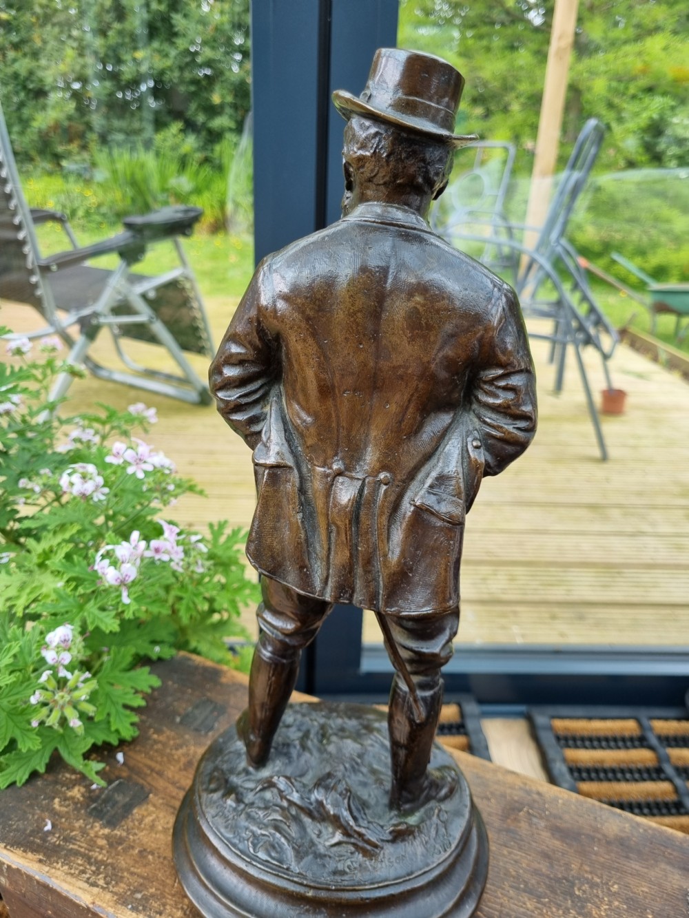 A BRONZE FIGURE OF THE PRINCE OF WALES(FUTURE KING) SIGNED AND DATED G WILSON 1895 View V