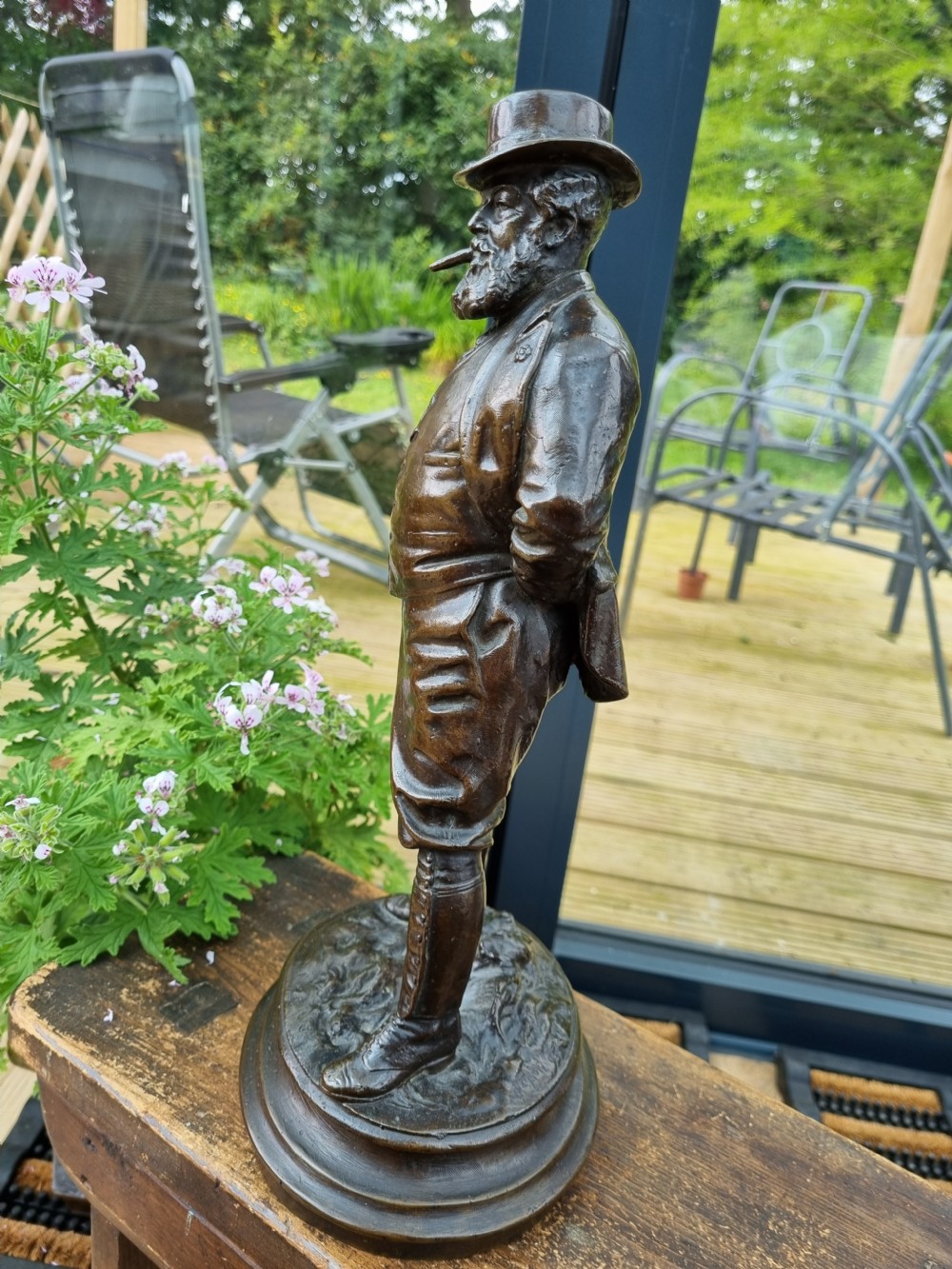 A BRONZE FIGURE OF THE PRINCE OF WALES(FUTURE KING) SIGNED AND DATED G WILSON 1895 View VI