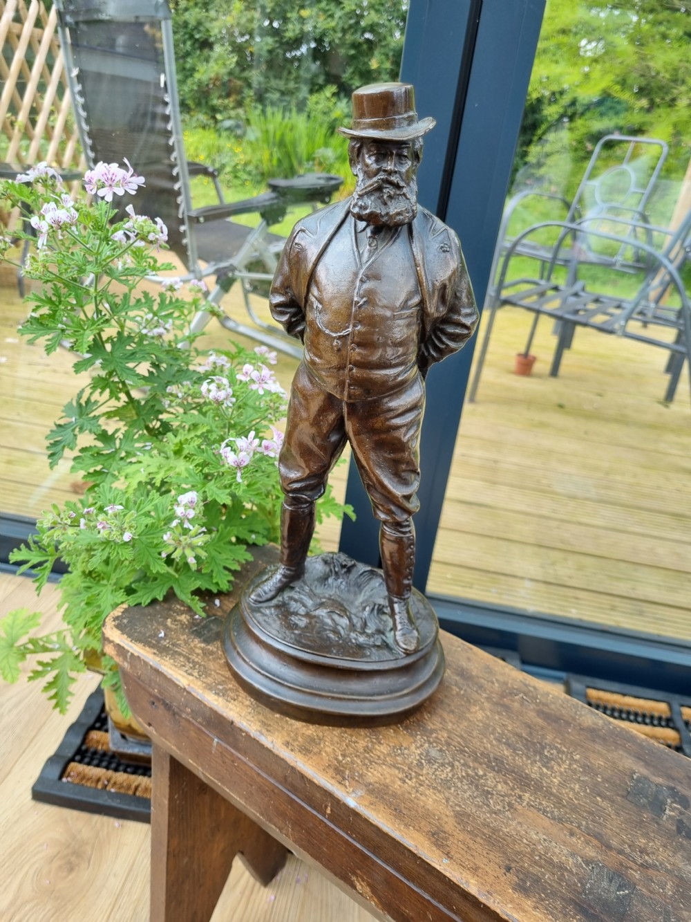 A BRONZE FIGURE OF THE PRINCE OF WALES(FUTURE KING) SIGNED AND DATED G WILSON 1895 View VIII